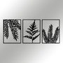 Wallity Yakomoz Escultura de Pared de Metal Negra 118 x 50 cm